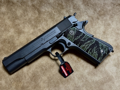 GoodIslandカスタム 東京マルイ M1911A1 タイガーストライプグリップ仕様 ガスブローバック