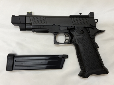 EMG 6mm Pro Shop Staccato C2 w/ Comp SOC GBB Pistol w/ Hand-Made Stippling Grip - BK (by Army Armame