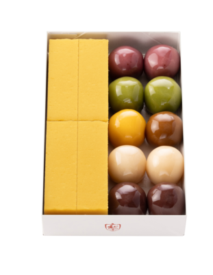 詰合せ〈芋ようかん4本・あんこ玉(6色)10個〉