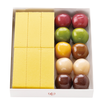 詰合せ〈芋ようかん6本・あんこ玉(6色)10個〉