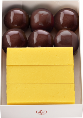 詰合せ〈芋ようかん3本・あんこ玉(黒)6個〉