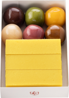 詰合せ〈芋ようかん3本・あんこ玉(6色)6個〉