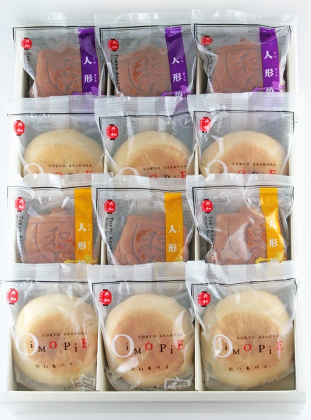 おいもパイ・人形焼詰合せ 12個詰 | 舟和 公式ホームページ