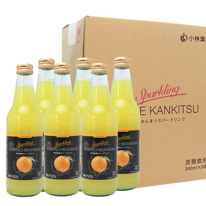 河内晩柑スパークリングジュース6本 | 媛一お取り寄せ市場