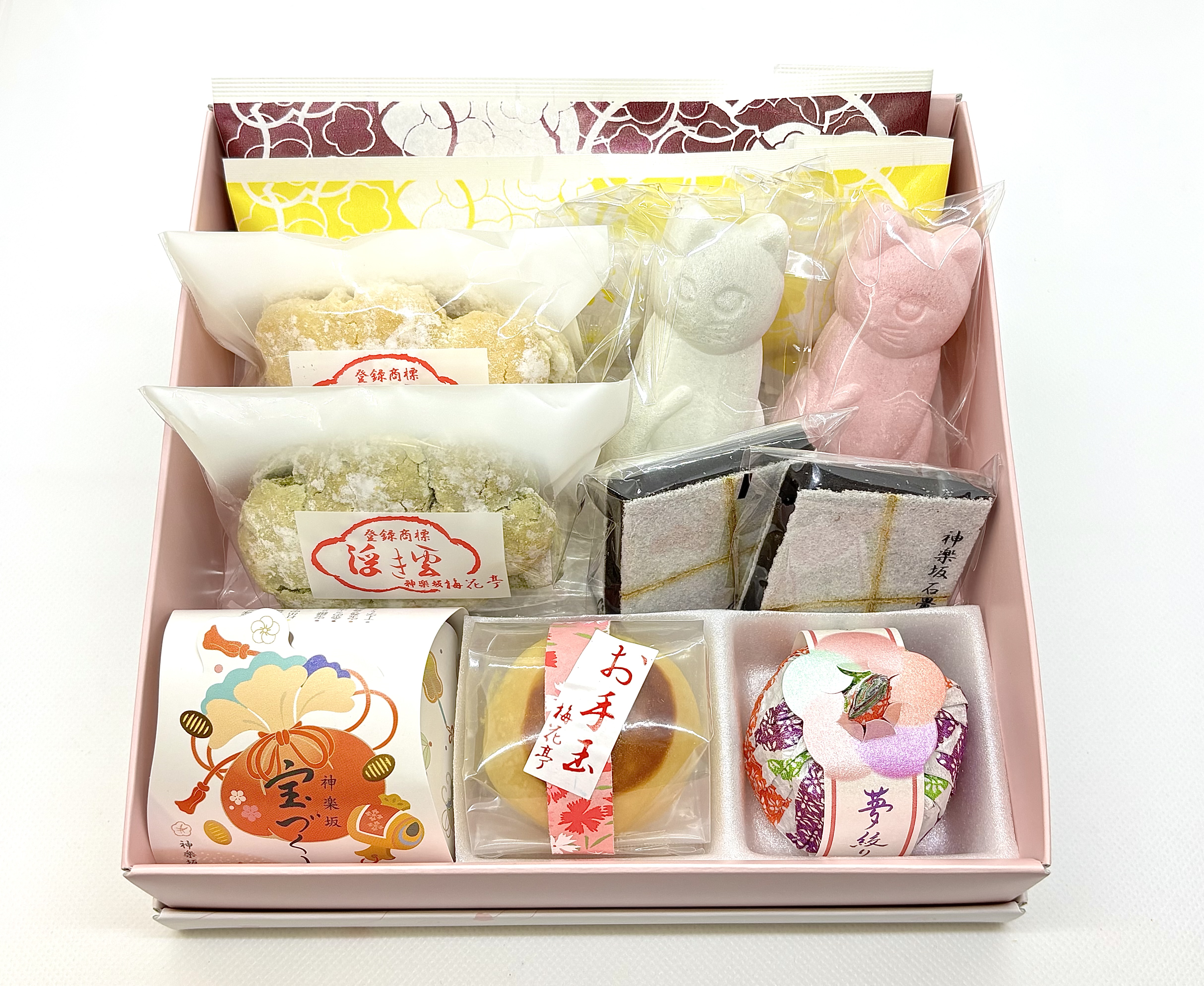 銘菓折詰各種 | 神楽坂梅花亭らくうる店