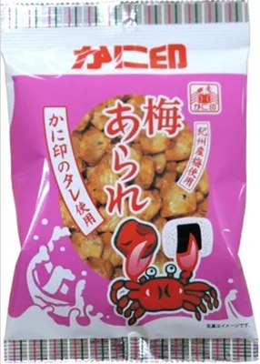 かに印　梅あられ