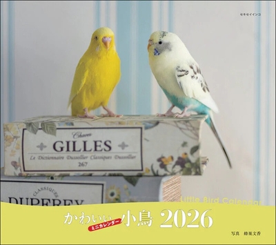 2026年 ミニカレンダー かわいい小鳥