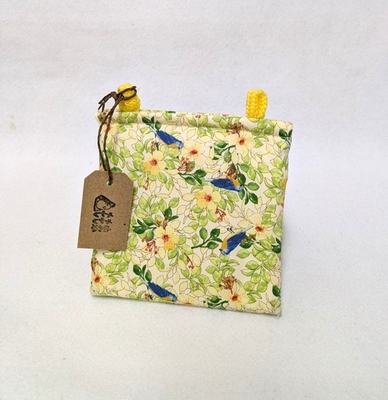 New! もも家　春夏用　イエロー　鳥　各サイズ