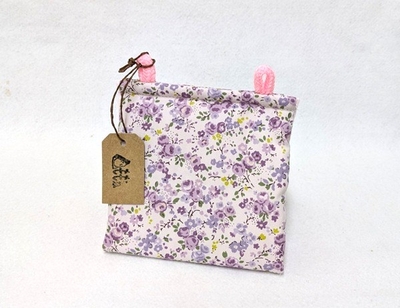 New! もも家　春夏用　パープルお花　各サイズ