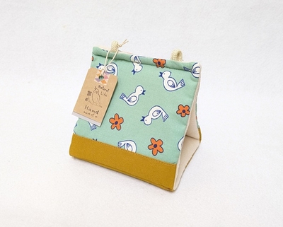 New! Katsura　バードベッド　秋冬用　オレンジの花と鳥