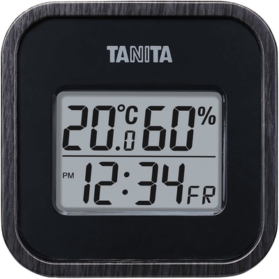 TNT デジタル温湿度計　ブラック