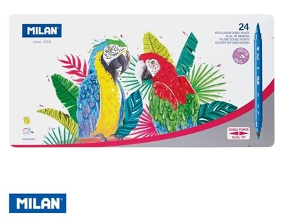 MILAN　缶ケース　水性ペン24本セット
