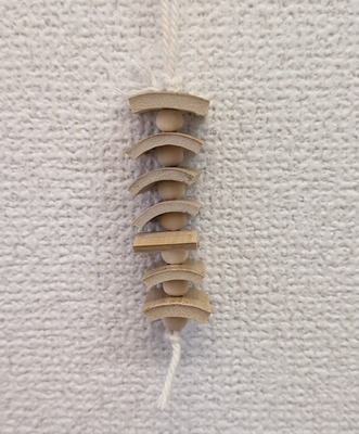 あるば　竹&times;木ビーズ　ミニ