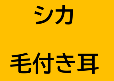 シカ　毛付き耳(ボイル)　2個入り(ペット用ジビエ)