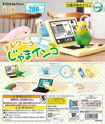 お買得！ガチャ　テレワークじゃまインコ　カプセルなし