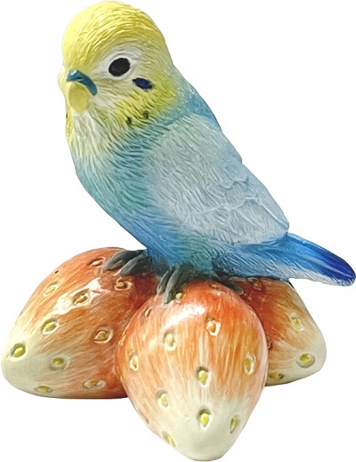 コポー セキセイインコとイチゴ | こんぱまるオンライン