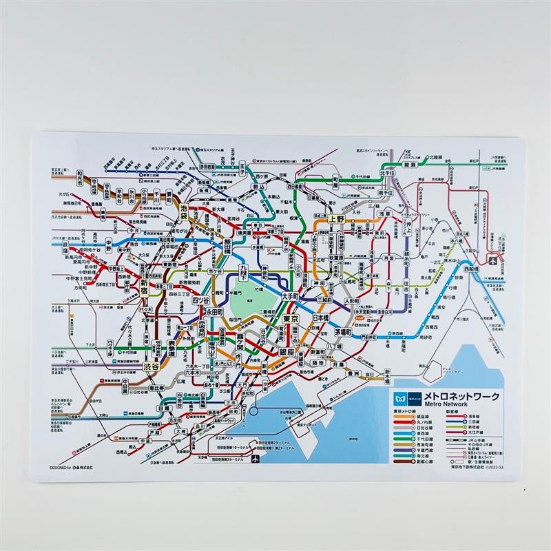東京メトロ 路線図ステッカー（A6サイズ） | メトロの缶詰