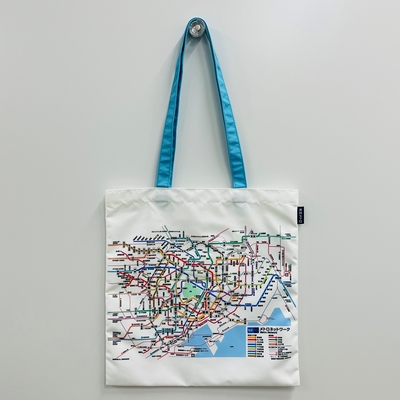 東京メトロ路線図フラットトートバッグ