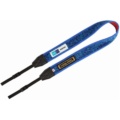 東京メトロ&times;PENTAX　カメラストラップ　丸ノ内線０2系（優先席（青））