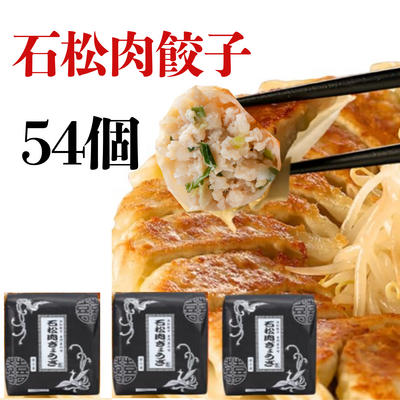 石松肉餃子（５４個入）　１８個入り&times;３袋