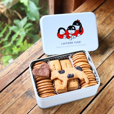 弓削牧場のチーズクッキー缶