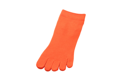 CSソックス★Sサイズ ショート丈/オレンジ&レッド CSソックス｜ファイブコンフォート（fivecomfort）の5本指ソックス
