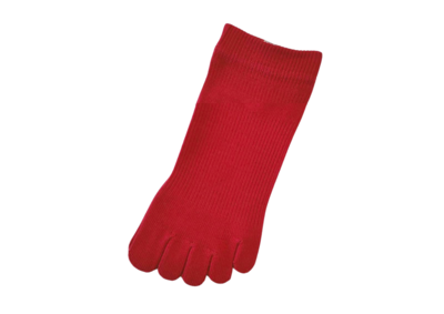 CSソックス★Sサイズ ショート丈/オレンジ&レッド CSソックス｜ファイブコンフォート（fivecomfort）の5本指ソックス