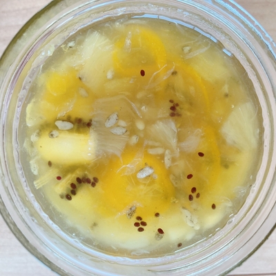 フルーツ酵素シロップ（ゴールドキウイ、りんご、金柑、レモン）