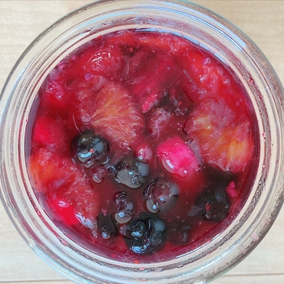 フルーツ酵素シロップ（かりん、山葡萄、ブルーベリー、ネーブルオレンジ、パイナップル）