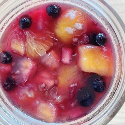 フルーツ酵素シロップ（スイートスプリング、りんご、ブルーベリー、マンゴー、パイナップル）