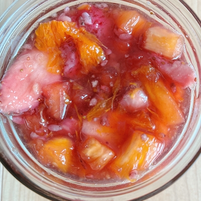 フルーツ酵素シロップ（いちご、あすみ、りんご、マンゴー、パイナップル）