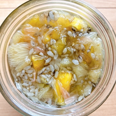 フルーツ酵素シロップ（サワーポメロ、紅まどか、レモン、パイナップル）