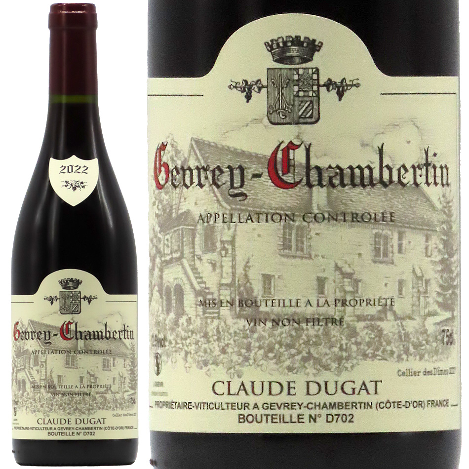 ウラ　クロード・デュガ ジュヴレ・シャンベルタン 《2022》 クロード・デュガ ジュヴレ・シャンベルタン 2022 750ml | 京都 北白川