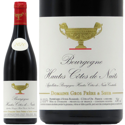 グロ・フレール・エ・スール ブルゴーニュ オート・コート・ド・ニュイ ルージュ 2020 750ml
