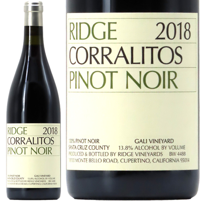 リッジ・ヴィンヤーズ ピノ・ノワール コラリトス 2018