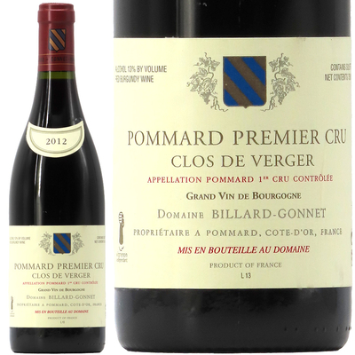 ビヤール・ゴネ ポマール 1er クロ・ド・ヴェルジェ 2012 750ml