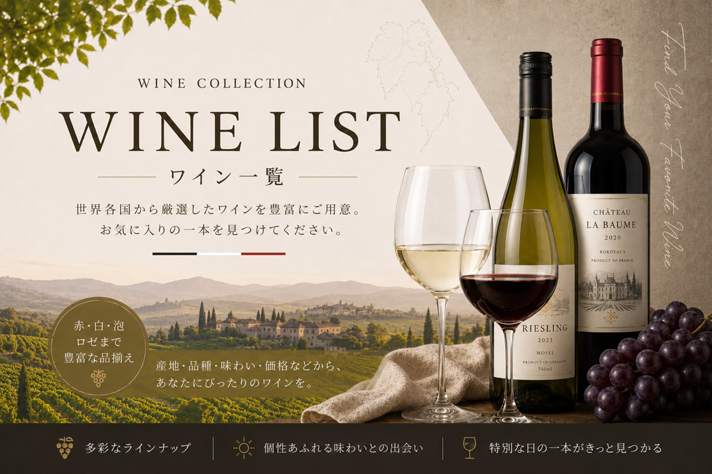 ワイン | 京都 北白川にしむら酒店