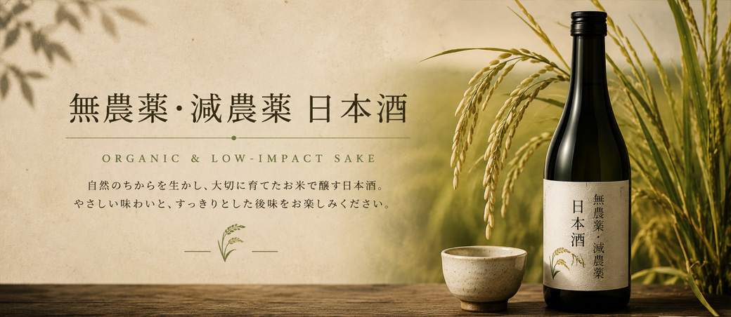 無農薬・減農薬 日本酒