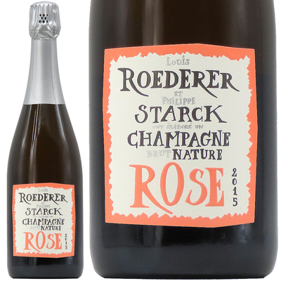 ルイ・ロデレール ブリュット・ナチュール ロゼ フィリップ・スタルク 2015 (専用箱) 750ml