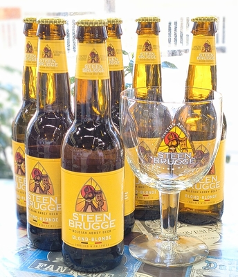 ｽﾃｰﾝﾌﾞﾙｯﾍ ﾌﾞﾛﾝﾄﾞ 330mlｸﾞﾗｽ付