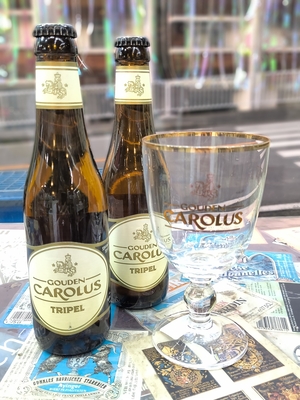 ｸﾞｰﾃﾞﾝｶﾛﾙｽ ﾄﾘﾌﾟﾙ 330ml2本ｸﾞﾗｽｾｯﾄ