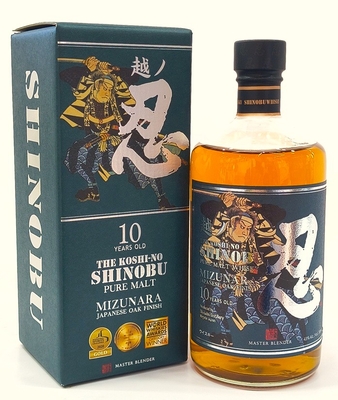 新潟麦酒 越の忍 10年ﾋﾟｭｱﾓﾙﾄｳｨｽｷｰ ﾐｽﾞﾅﾗ 700ml
