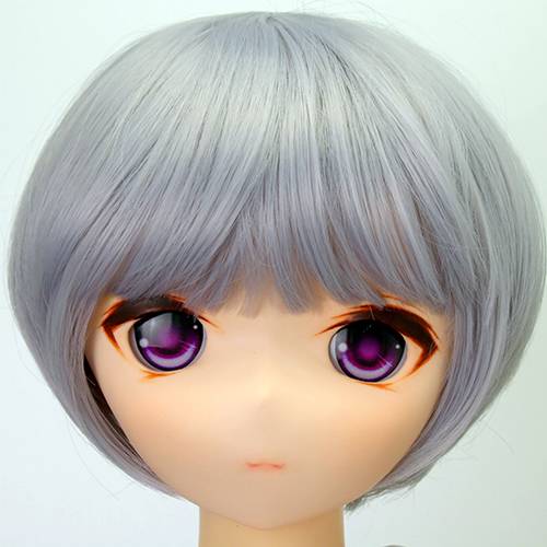 乙姫ヘッド用ウィッグ(頭囲42cmサイズ) 前下がりボブ パールグレイ