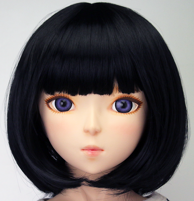 SSドール用ウィッグ(頭囲44cmサイズ)　ボブ ブラック