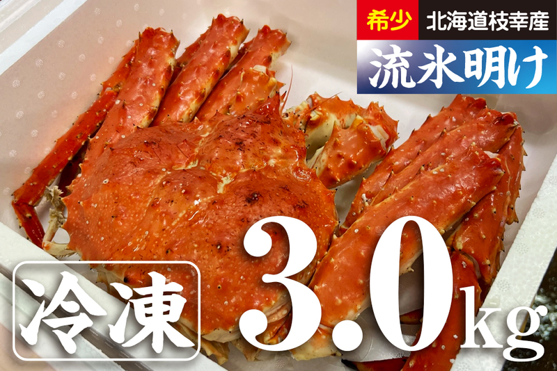 希少｜数量限定｜北海道枝幸産｜流氷明け｜浜茹でたらばがに｜2.5kg
