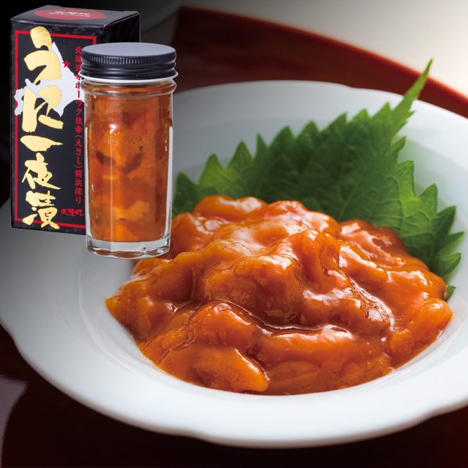 うに一夜漬け（塩）｜80g｜北海道枝幸産｜北隆丸 | オホーツク活魚ネット