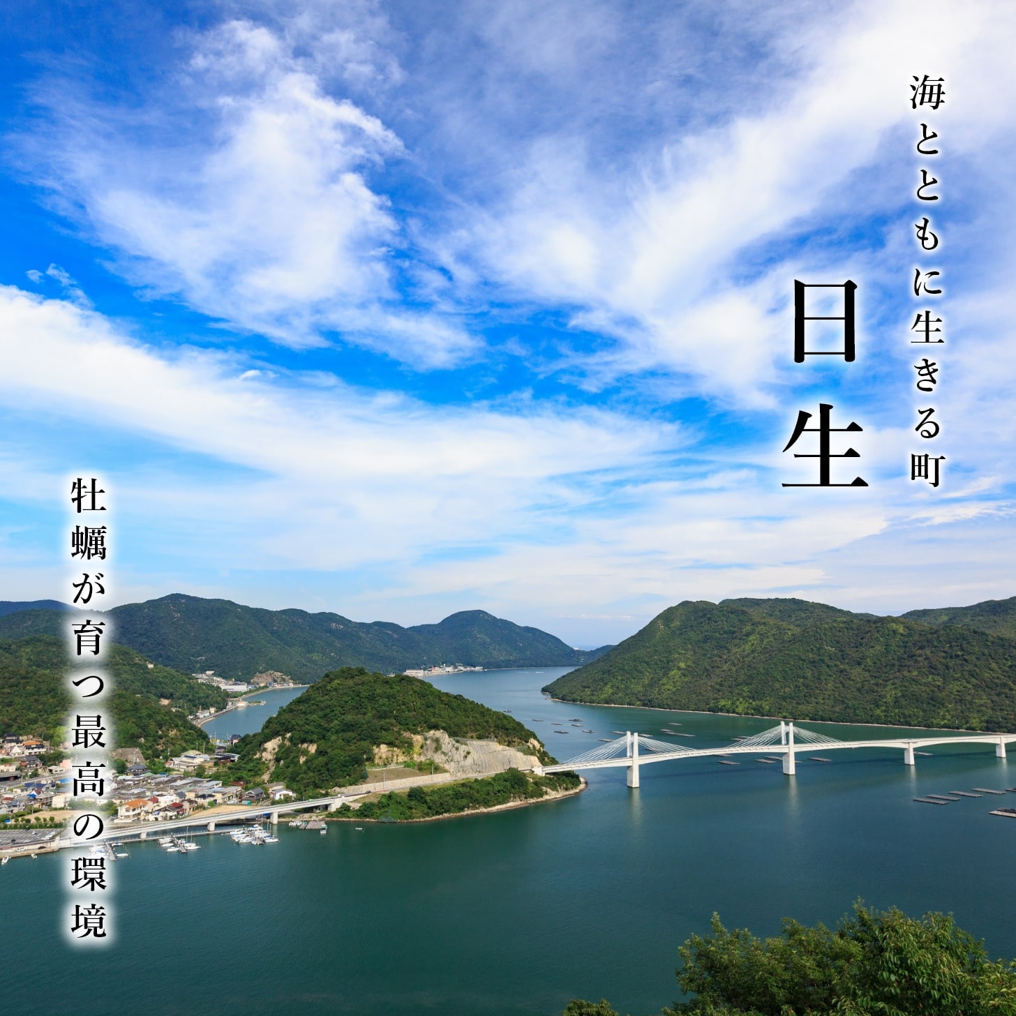 海とともに生きる町日生。牡蠣が育つ最高の環境