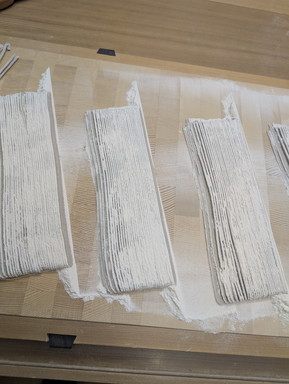 そばを切った写真