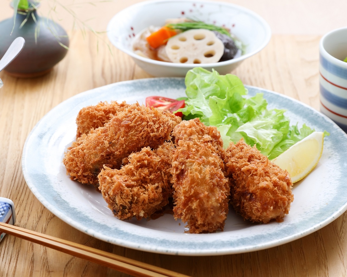 ★フライ一式セット★新品NEW！★９ｆｔ★６番★直ぐにフライが出来る★送料込み！ 手づくりかきフライセットA | かき徳オンラインショップ