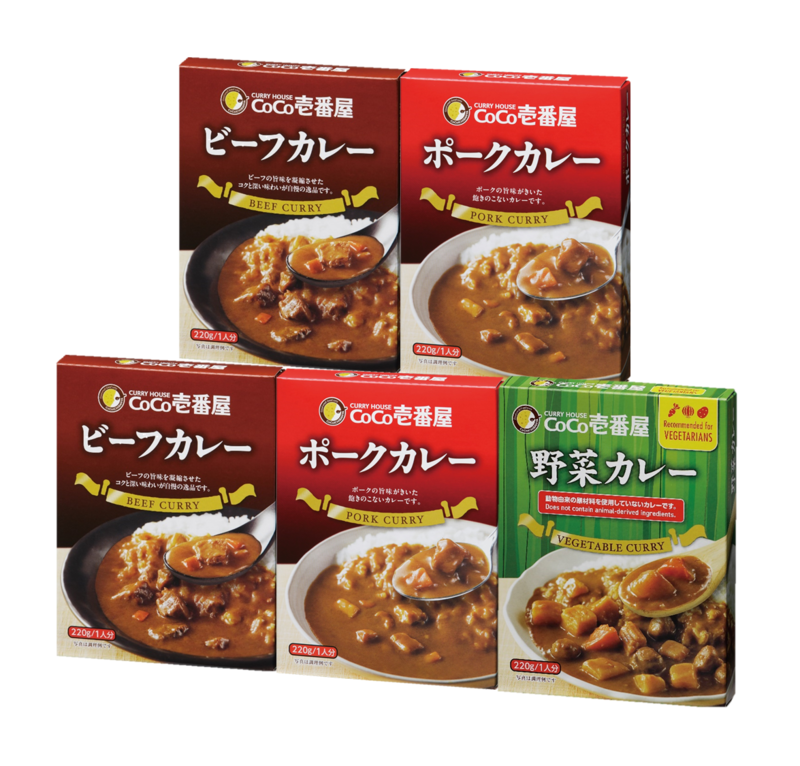 レトルトミックス｜ビーフカレー/ポークカレー/野菜カレー（５個入）